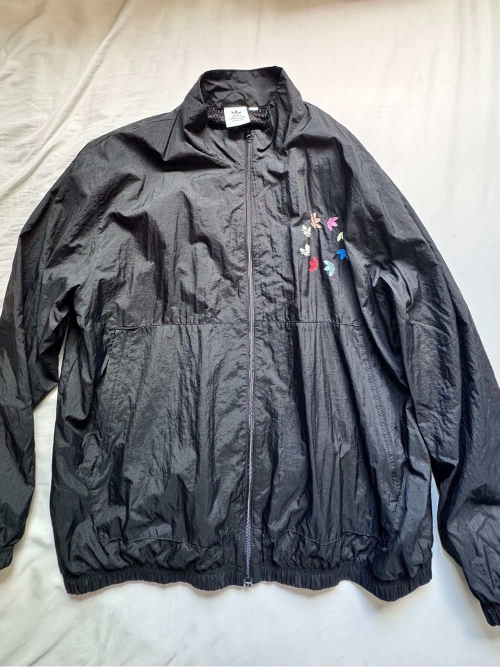 Adidas Originals Zip-Up Track Jacket/Windbreaker • Black